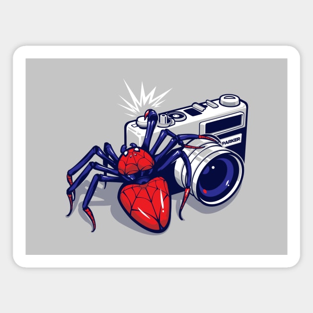 Spider Shot Magnet by dracoimagem